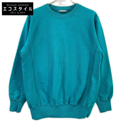 AURALEE オーラリー 22AW A22AP02HU 蓝绿色 秘鲁棉 高密重磅卫衣套头衫