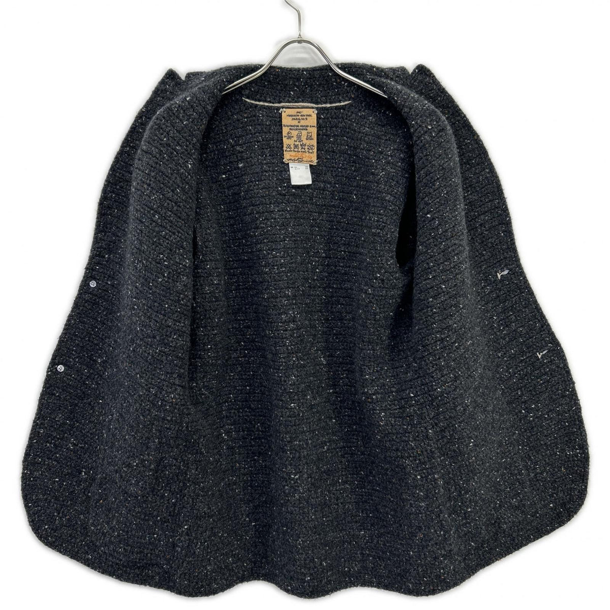 BARNEYSNEWYORK バーニーズニューヨーク 24214/10/3 グレー カシミヤ×エクストラファインメリノウール ハンドニットボタンジャケット ジャケット