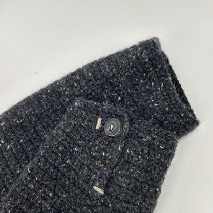 BARNEYSNEWYORK バーニーズニューヨーク 24214/10/3 グレー カシミヤ×エクストラファインメリノウール ハンドニットボタンジャケット ジャケット
