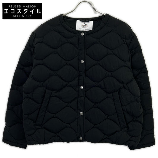 HWY012 黑色 珠光 诺克尔 无领绗缝羽绒服 夹克 40 女式
