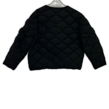 HWY012 BLACK NACRE Nacre No-Collar Quilting Down Jacket Jacket 40 Women's