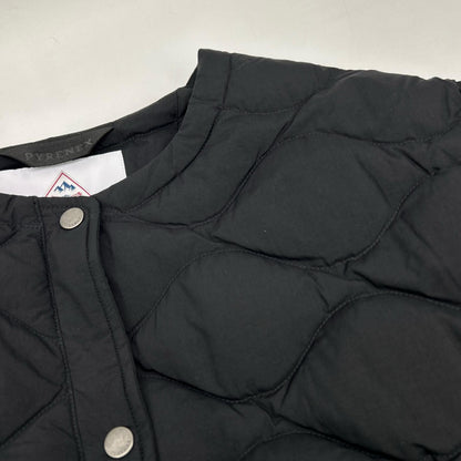 PYRENEX ピレネックス HWY012 ブラック NACRE ノクル ノーカラーキルティングダウンジャケット ジャケット