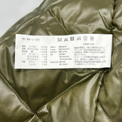 NANGA Nanga [× MANUAL ALPHABET] MA-J-341 Black CITY SLICKER DOWN COAT Coat