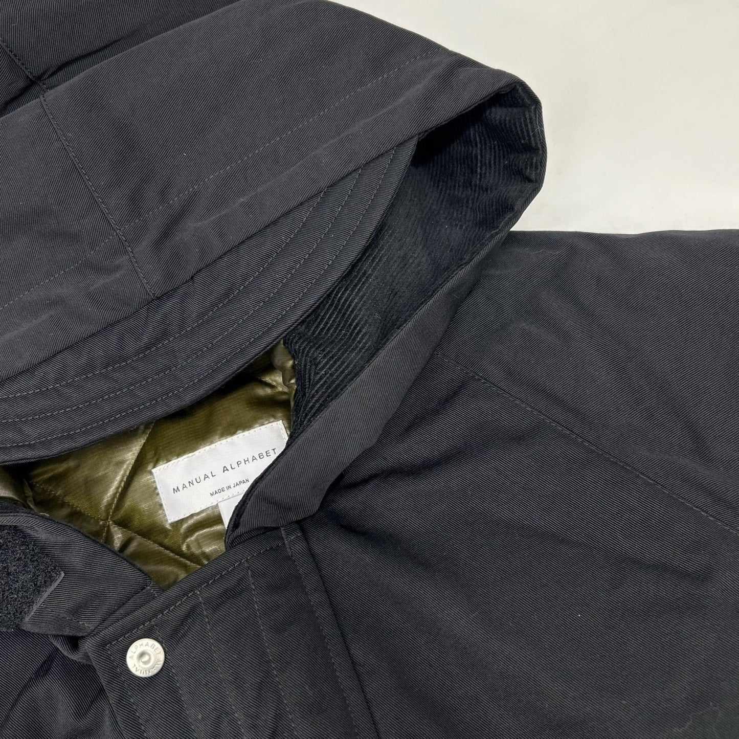 [×MANUAL ALPHABET] MA-J-341 Black City Slicker Down Coat 2 Men's