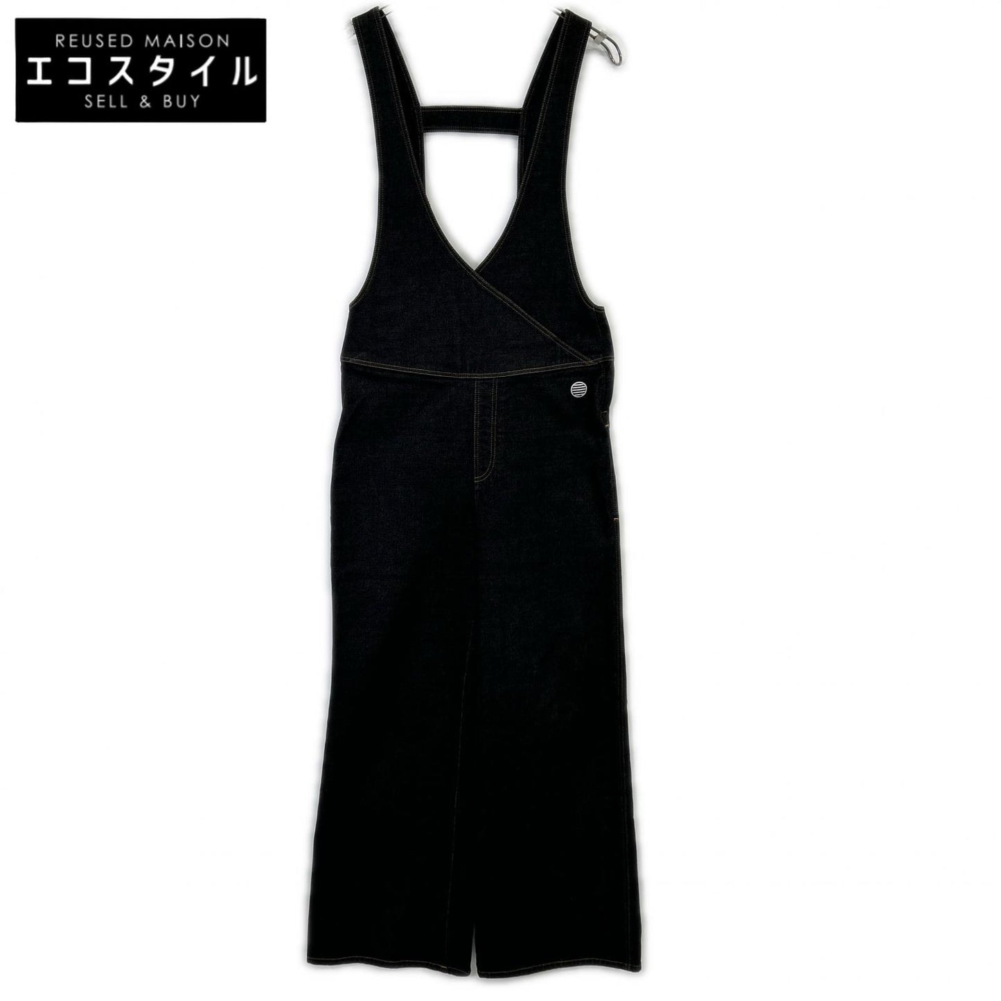 BORDERS at BALCONY BORDERS at BALCONY 黑色 STRETCH DENIM ALL IN ONE/弹力牛仔连体裤 背带裤 连体裤