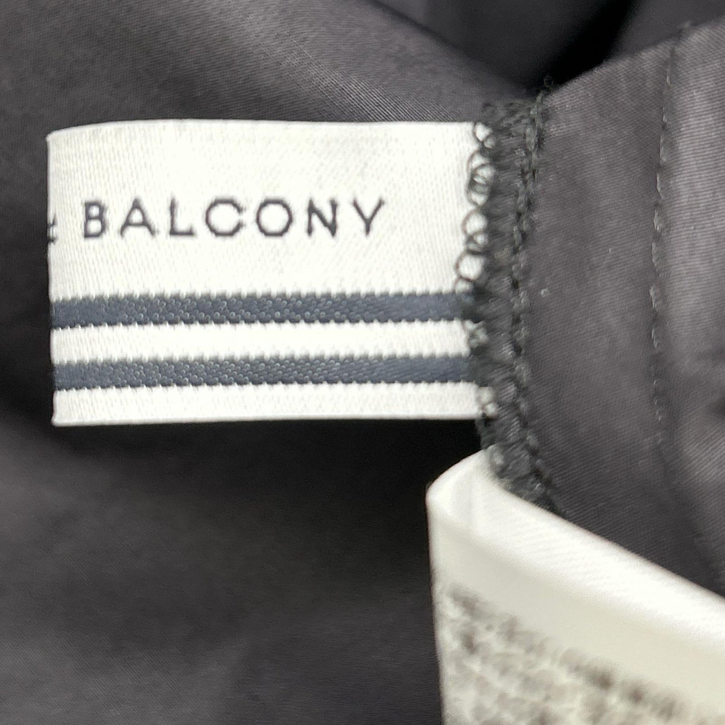 BORDERS at BALCONY ボーダーズアットバルコニー 【POPUP限定】 ブラック ナイロン ティアードドッキングワンピース ワンピース