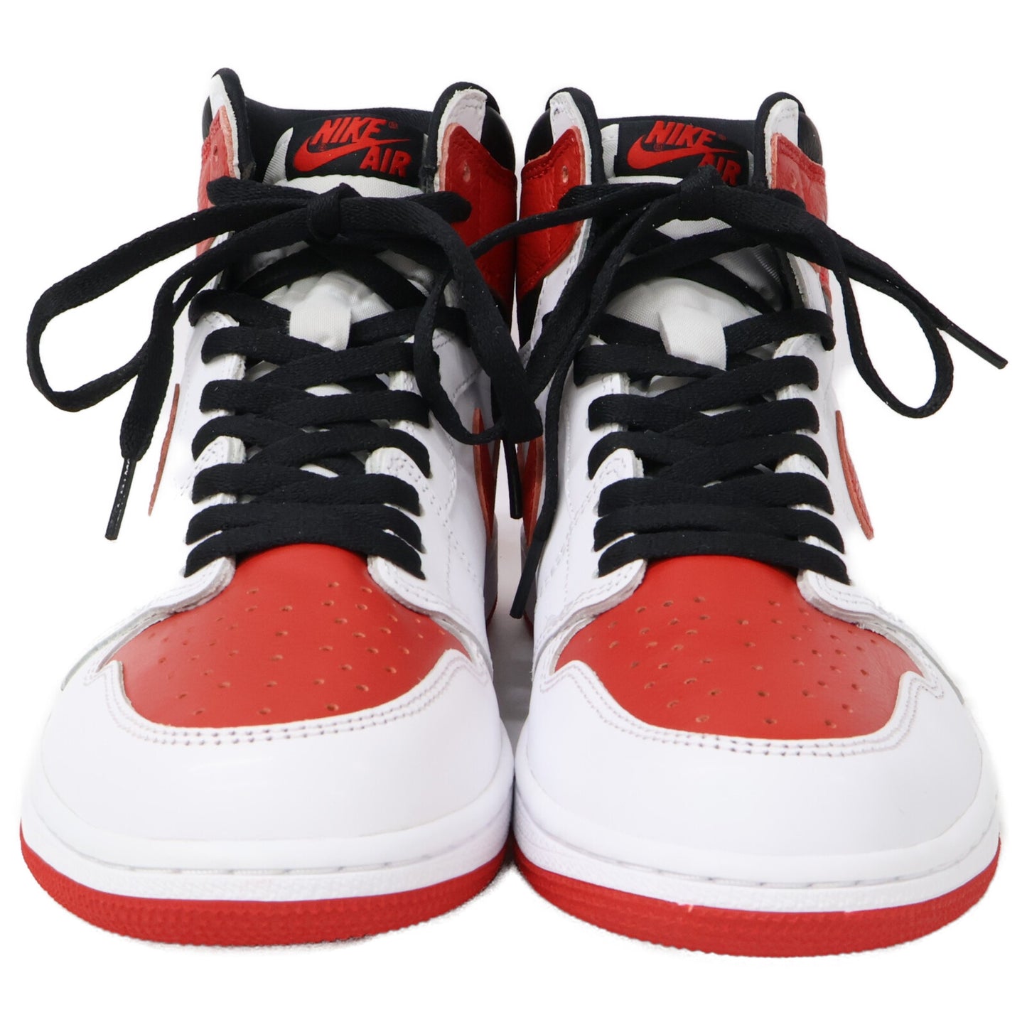 NIKE Nike Excellent Condition Air Jordan 1 Retro High OG UNIVERSITY RED-BLACK Shoes