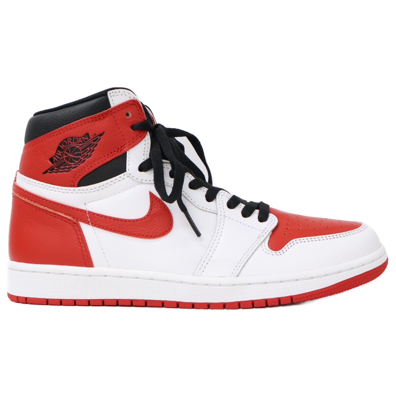 NIKE Nike Excellent Condition Air Jordan 1 Retro High OG UNIVERSITY RED-BLACK Shoes