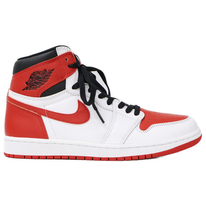 NIKE Nike Excellent Condition Air Jordan 1 Retro High OG UNIVERSITY RED-BLACK Shoes