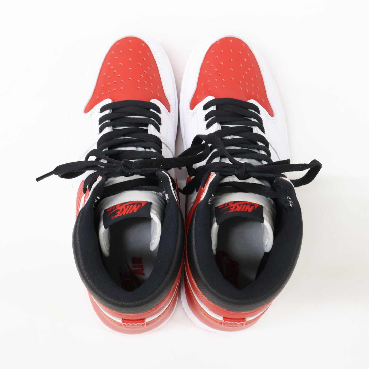 NIKE Nike Excellent Condition Air Jordan 1 Retro High OG UNIVERSITY RED-BLACK Shoes