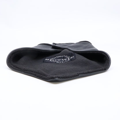 BIGTWIN Big Twin Logo-Patch Leather Neck Warmer Scarf