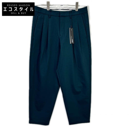 GREEN PONTE JERSEY 2PLEATS TAPERED FIT TROUSER Bottoms 3 Men's