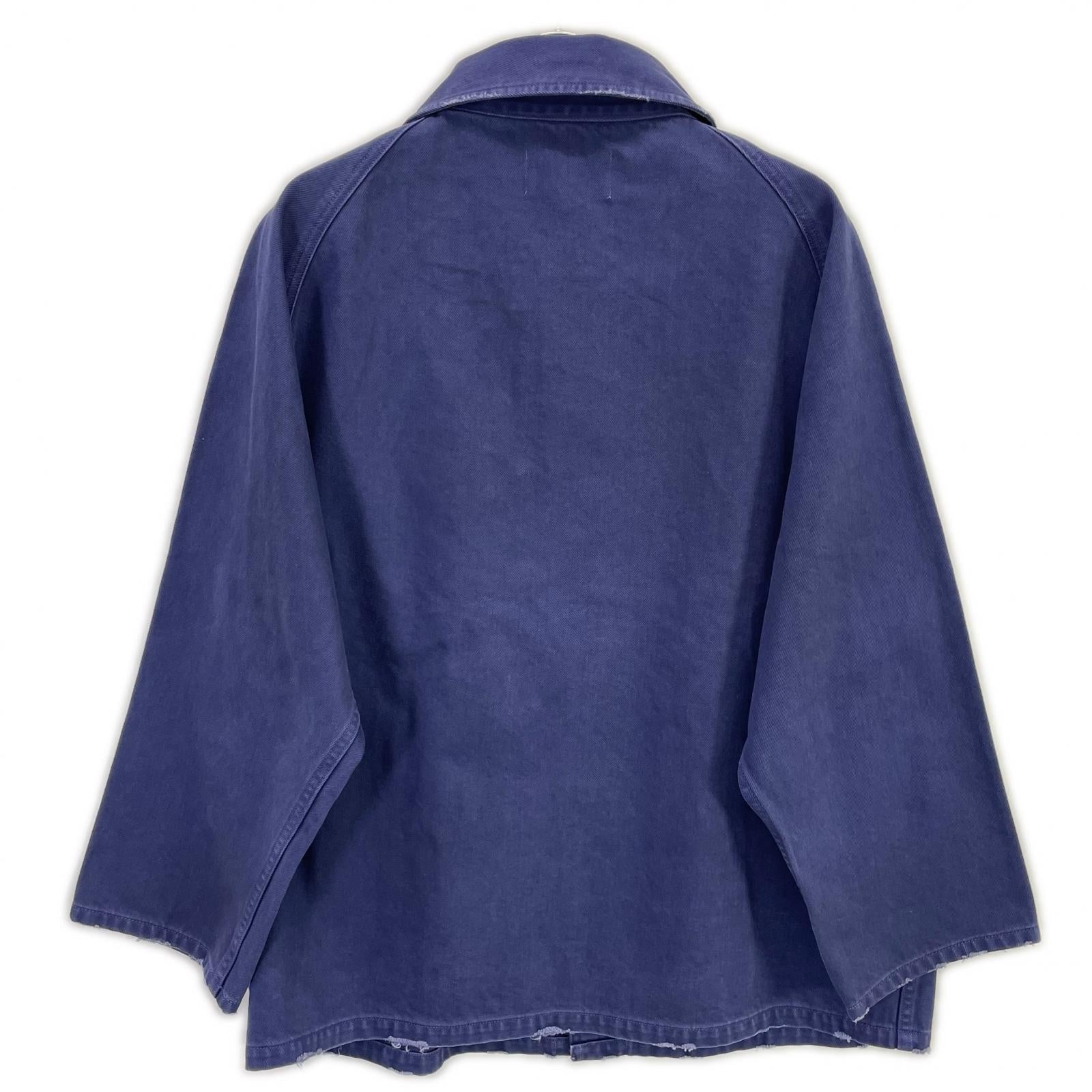 ATELLIER WELLS BY JOHNBULL WY241L04 Purple Katsuragi Overdyed Fireman Jacket