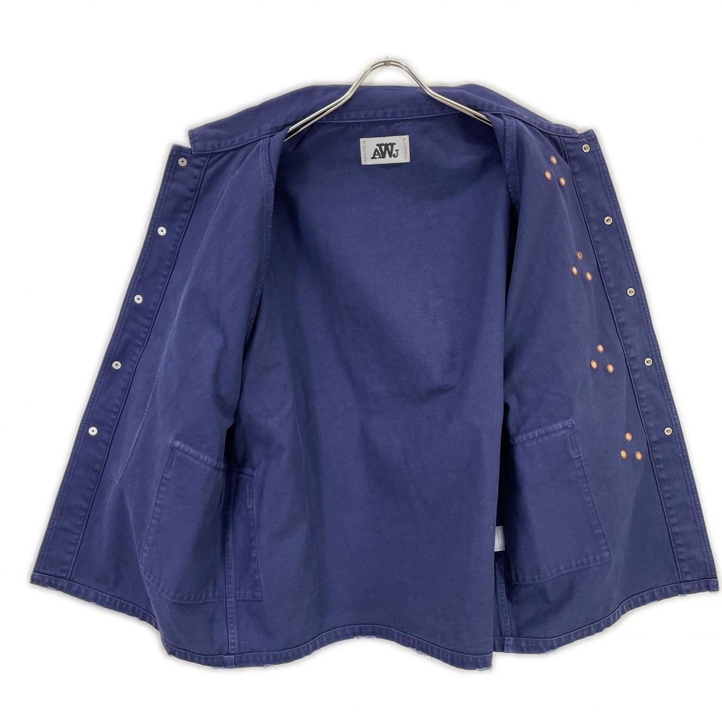 ATELLIER WELLS BY JOHNBULL WY241L04 Purple Katsuragi Overdyed Fireman Jacket