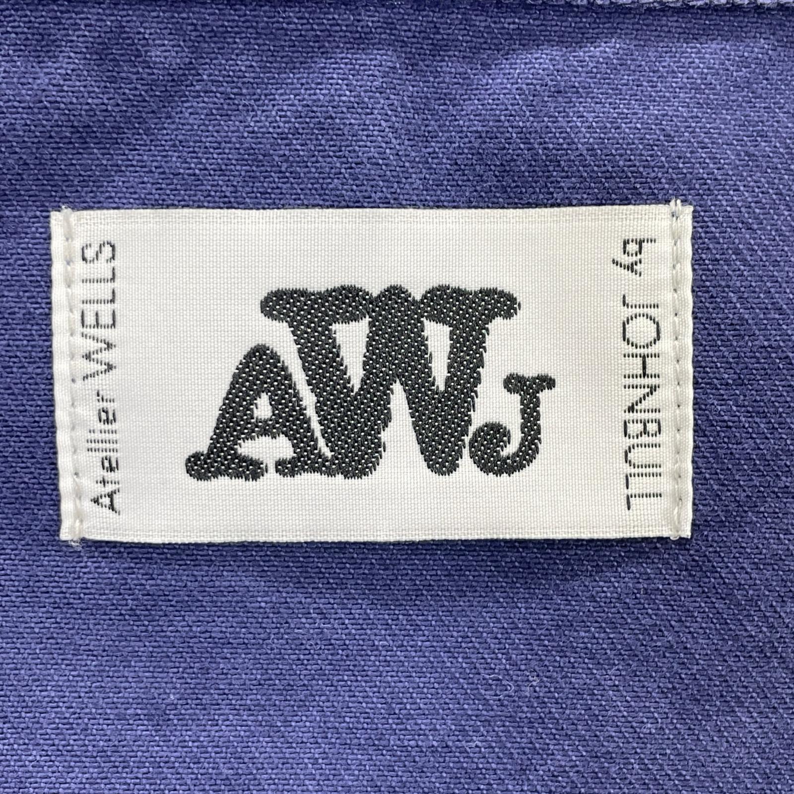 ATELLIER WELLS BY JOHNBULL WY241L04 Purple Katsuragi Overdyed Fireman Jacket