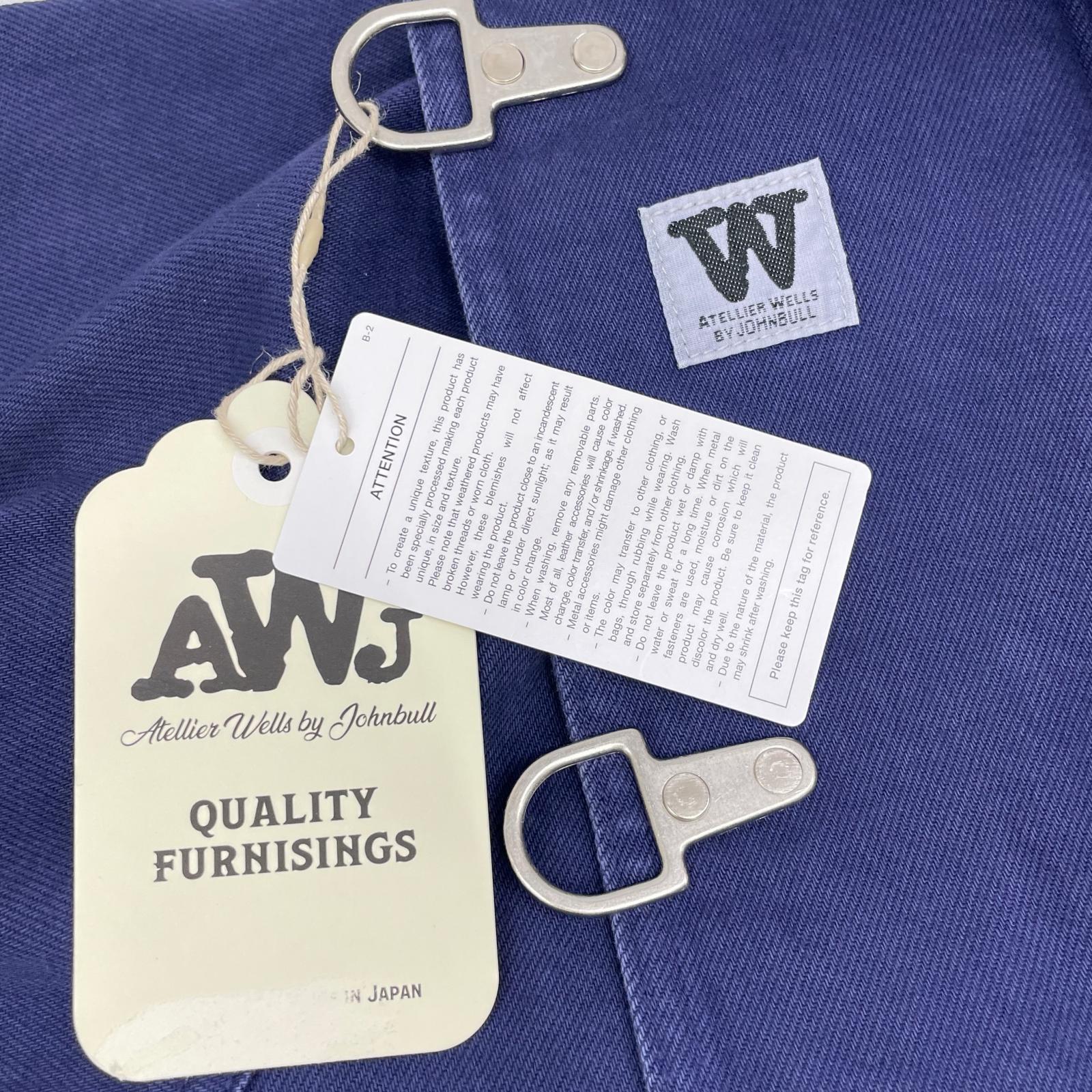 ATELLIER WELLS BY JOHNBULL WY241L04 Purple Katsuragi Overdyed Fireman Jacket
