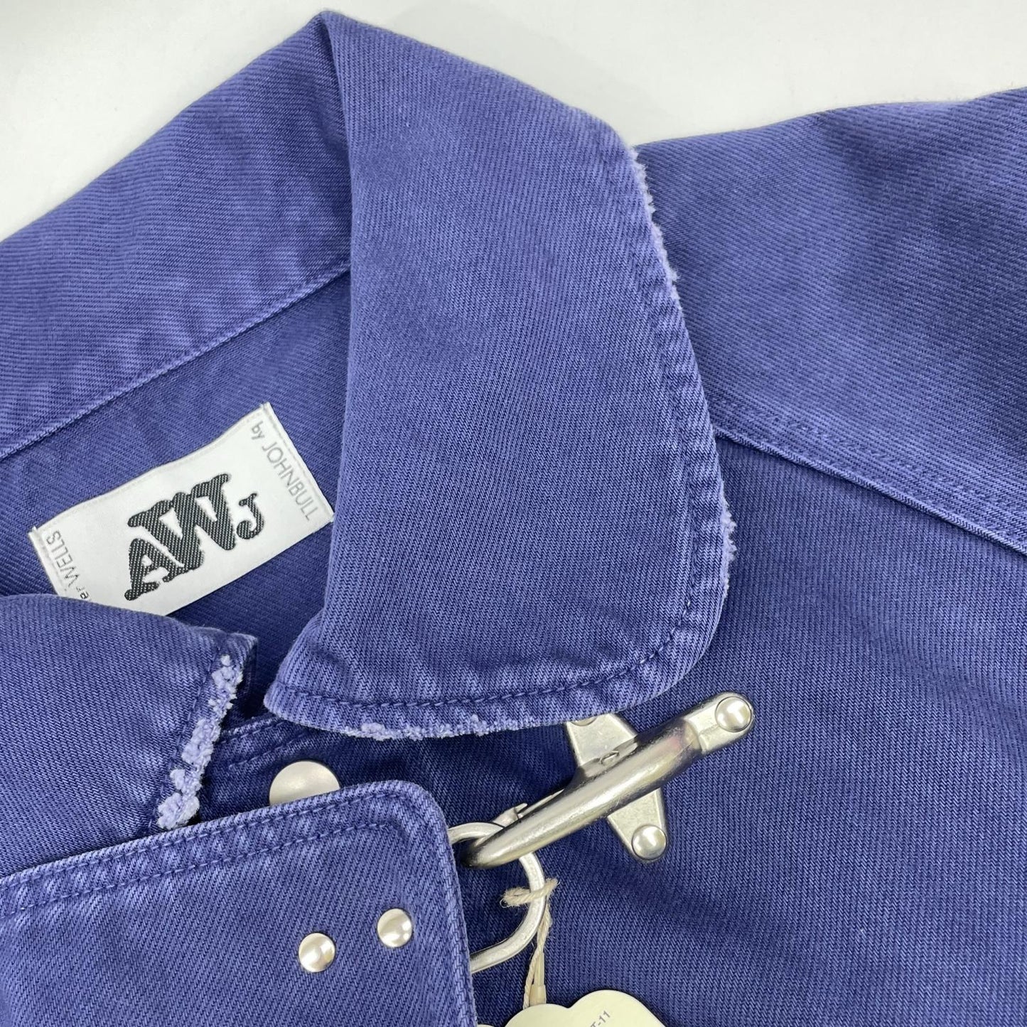 ATELLIER WELLS BY JOHNBULL WY241L04 Purple Katsuragi Overdyed Fireman Jacket