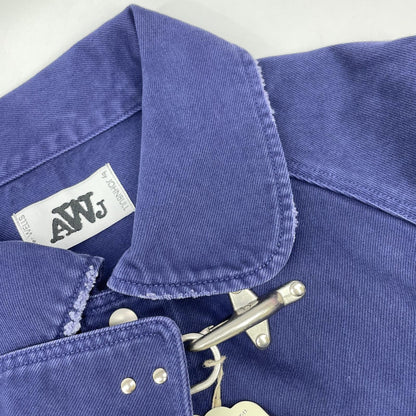 ATELLIER WELLS BY JOHNBULL WY241L04 Purple Katsuragi Overdyed Fireman Jacket