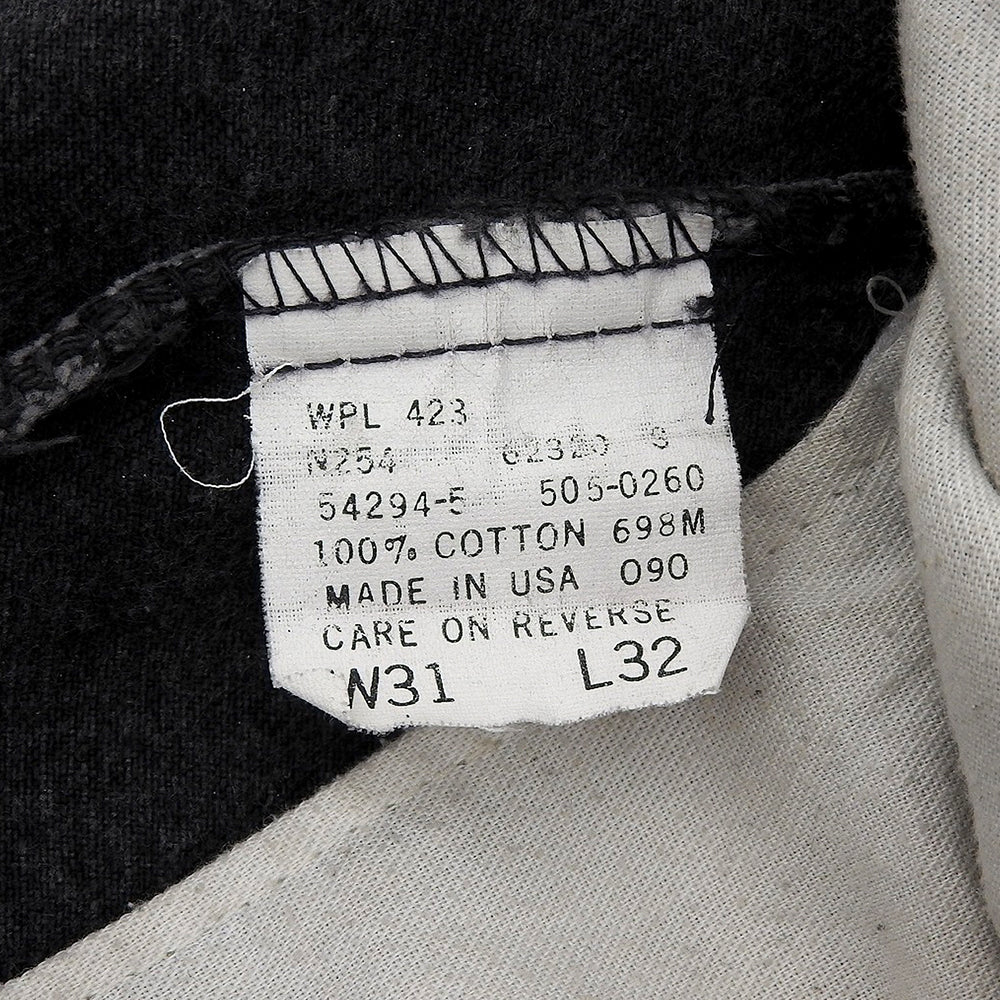 LEVI'S 李维斯 后染黑色 圆圈R 美产 505 牛仔裤 棉质 下装 男士 90年代 下装