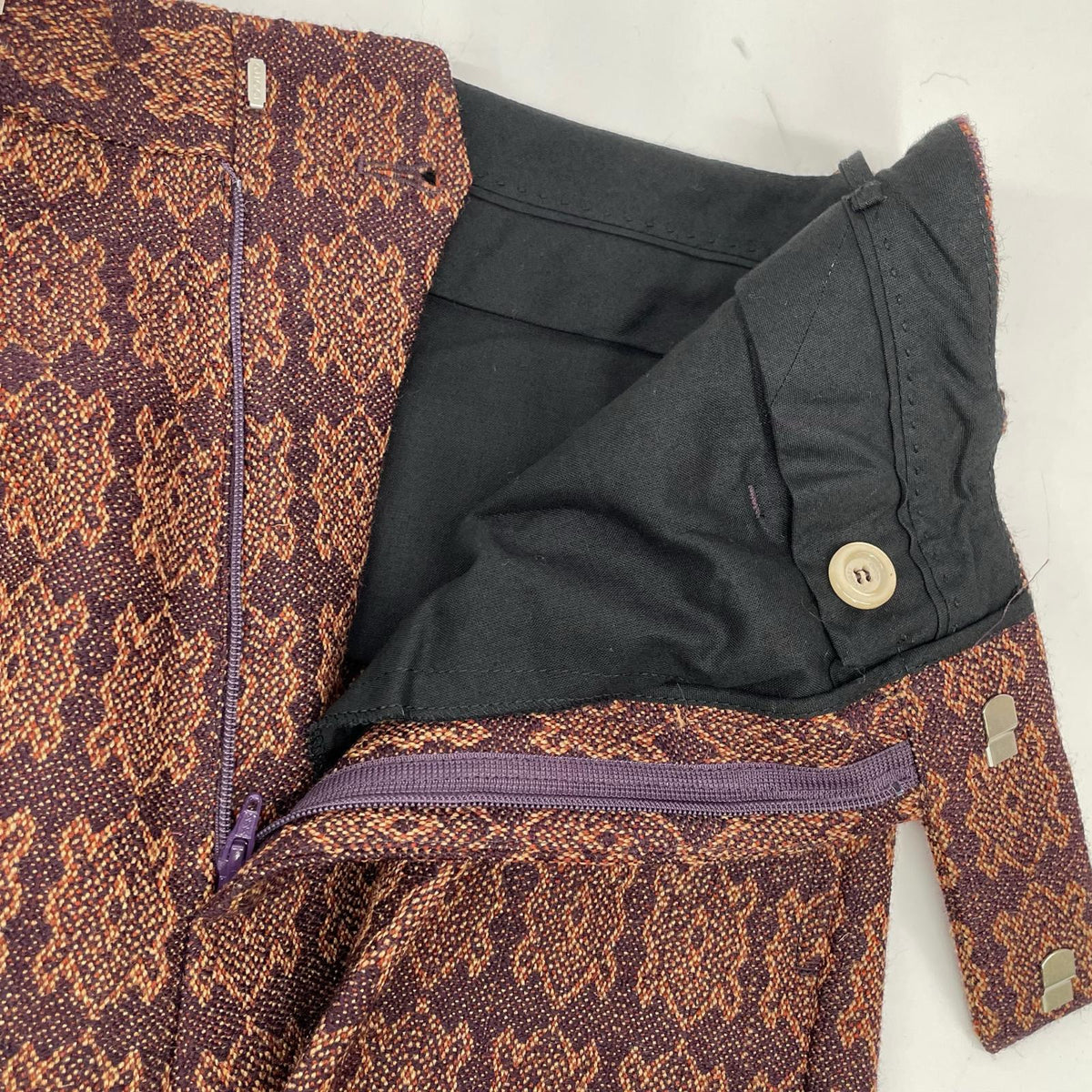 GUCCI グッチ 447256 レッド×パープル 総柄ジャガードパンツ ボトムス