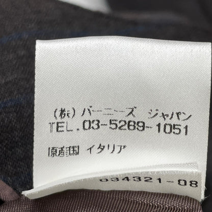 Belvest 贝尔维斯特 【Barneys New York特别定制】深棕色羊毛条纹SUPER 140S三扣西服套装 西服套装