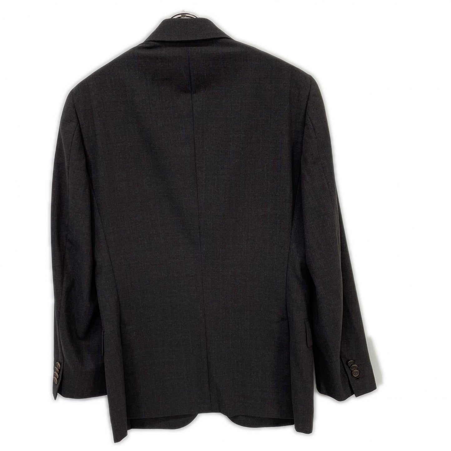 Belvest 贝尔维斯特 【Barneys New York特别定制】深棕色羊毛条纹SUPER 140S三扣西服套装 西服套装