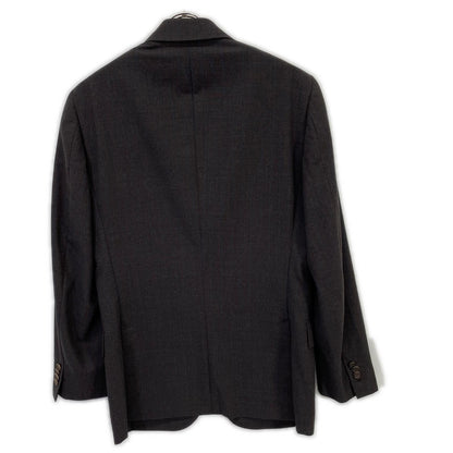 Belvest 贝尔维斯特 【Barneys New York特别定制】深棕色羊毛条纹SUPER 140S三扣西服套装 西服套装