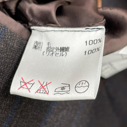 Belvest 贝尔维斯特 【Barneys New York特别定制】深棕色羊毛条纹SUPER 140S三扣西服套装 西服套装