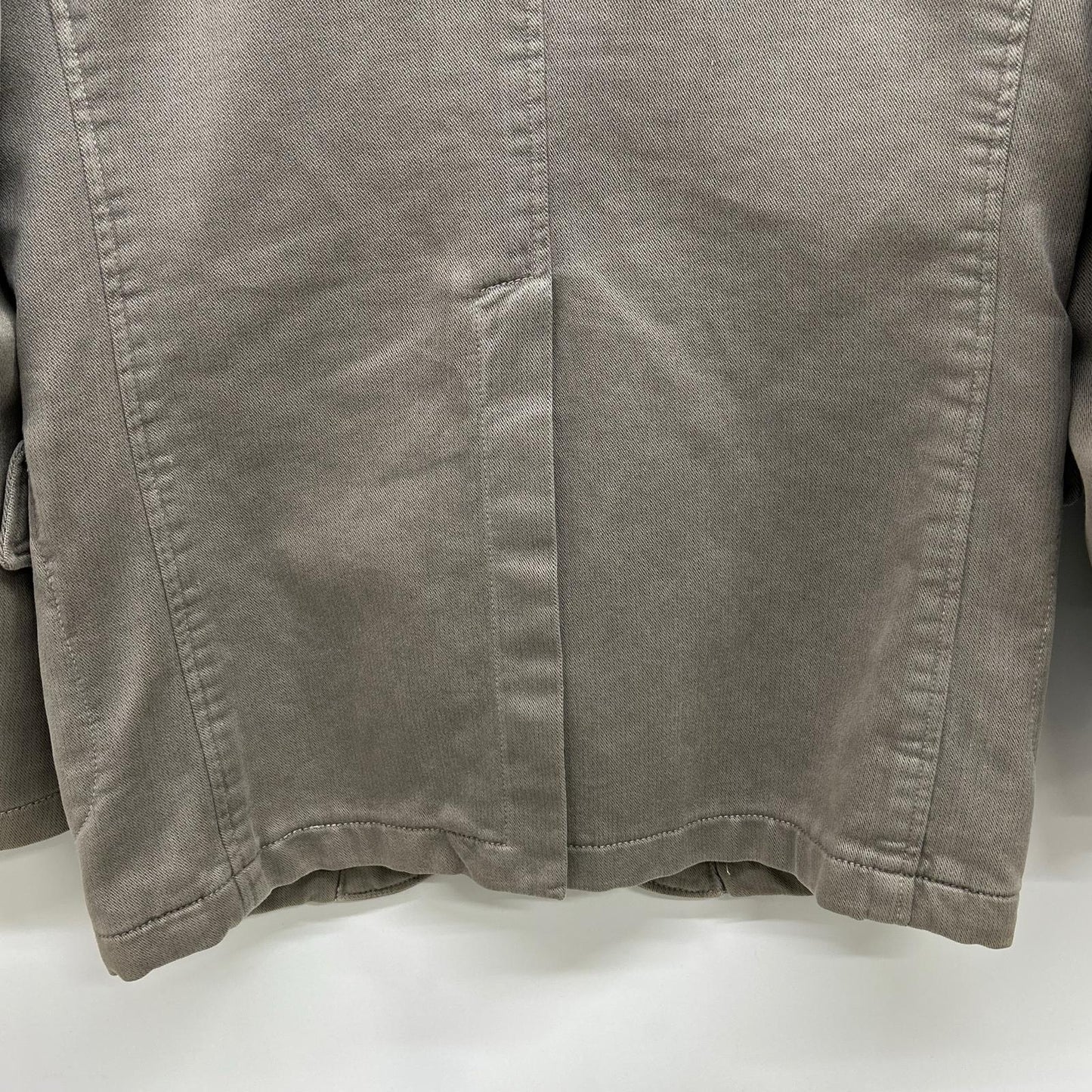 GRAY ITALIAN COTTON CHELSEA 2B SAFARI JACKET 44 MEN