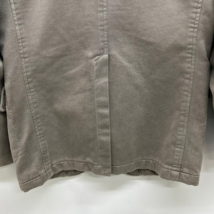 GRAY ITALIAN COTTON CHELSEA 2B SAFARI JACKET 44 MEN