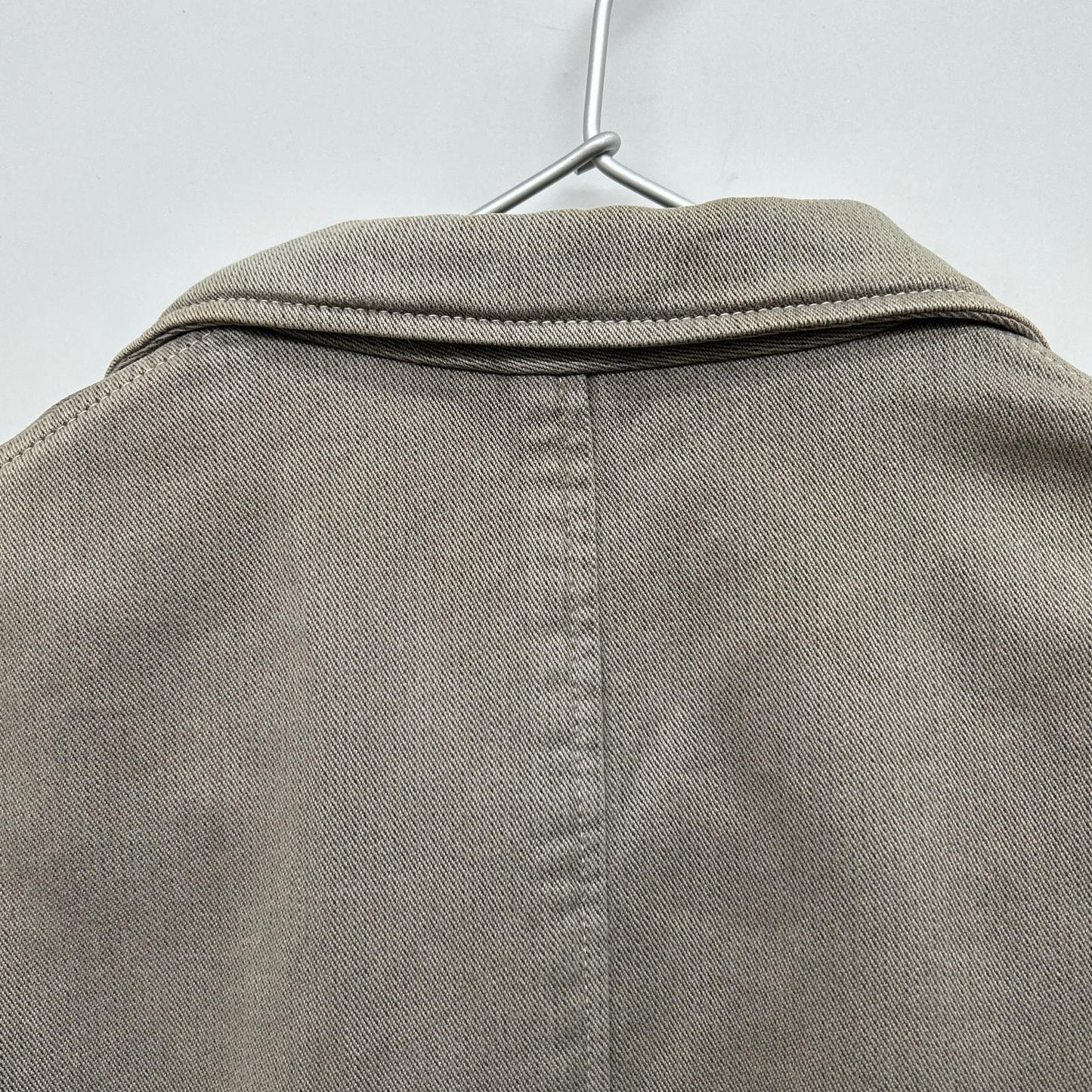 GRAY ITALIAN COTTON CHELSEA 2B SAFARI JACKET 44 MEN