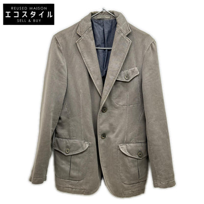 GRAY ITALIAN COTTON CHELSEA 2B SAFARI JACKET 44 MEN