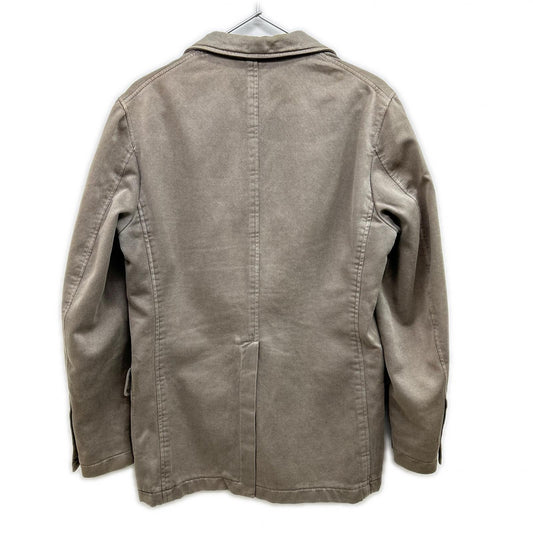 ｸﾞﾚｰ ｲﾀﾘｱ製 ｺｯﾄﾝ ﾁｪﾙｼｰ 2Bｻﾌｧﾘｼﾞｬｹｯﾄ ジャケット 44 メンズ