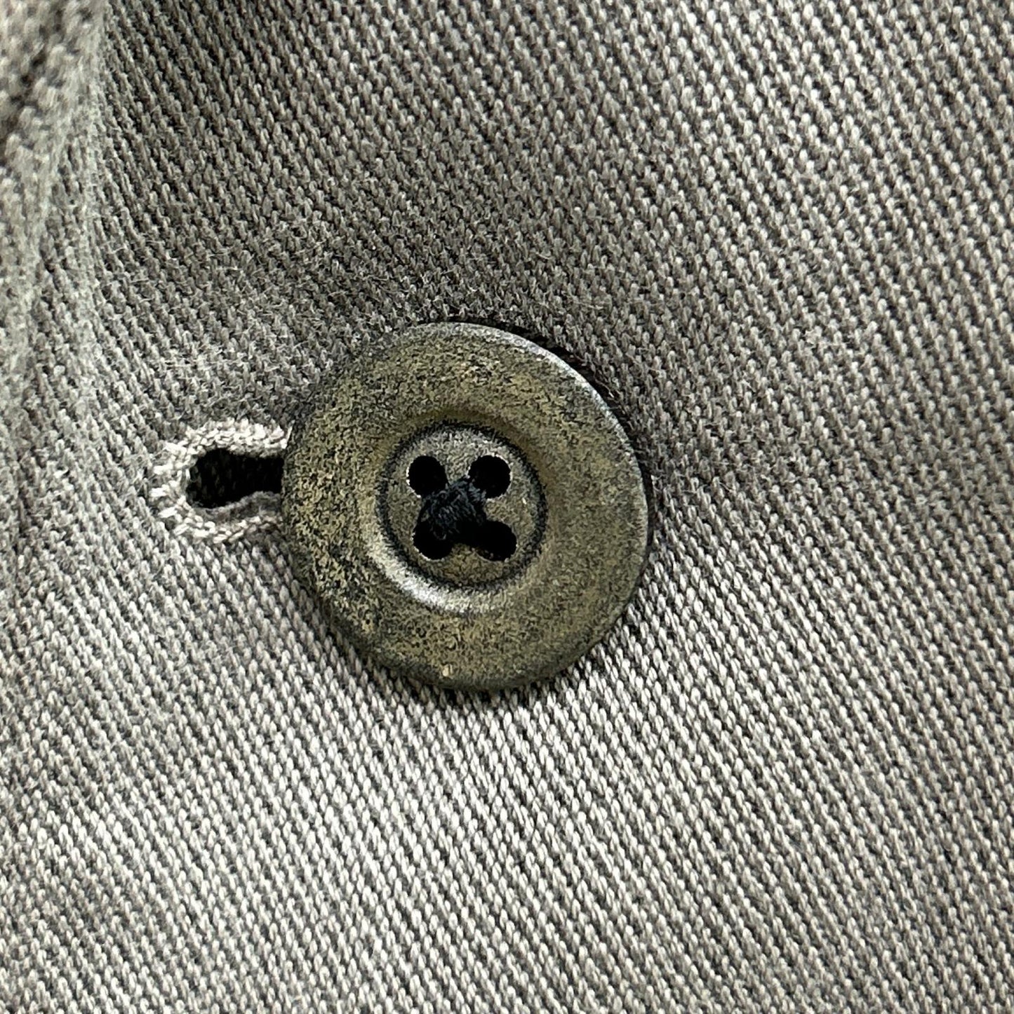 GRAY ITALIAN COTTON CHELSEA 2B SAFARI JACKET 44 MEN