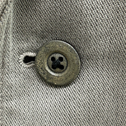 GRAY ITALIAN COTTON CHELSEA 2B SAFARI JACKET 44 MEN