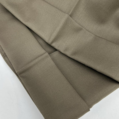Olive Green Wool SUPER 150'S Standard Fit Slacks Bottoms 32 Men's