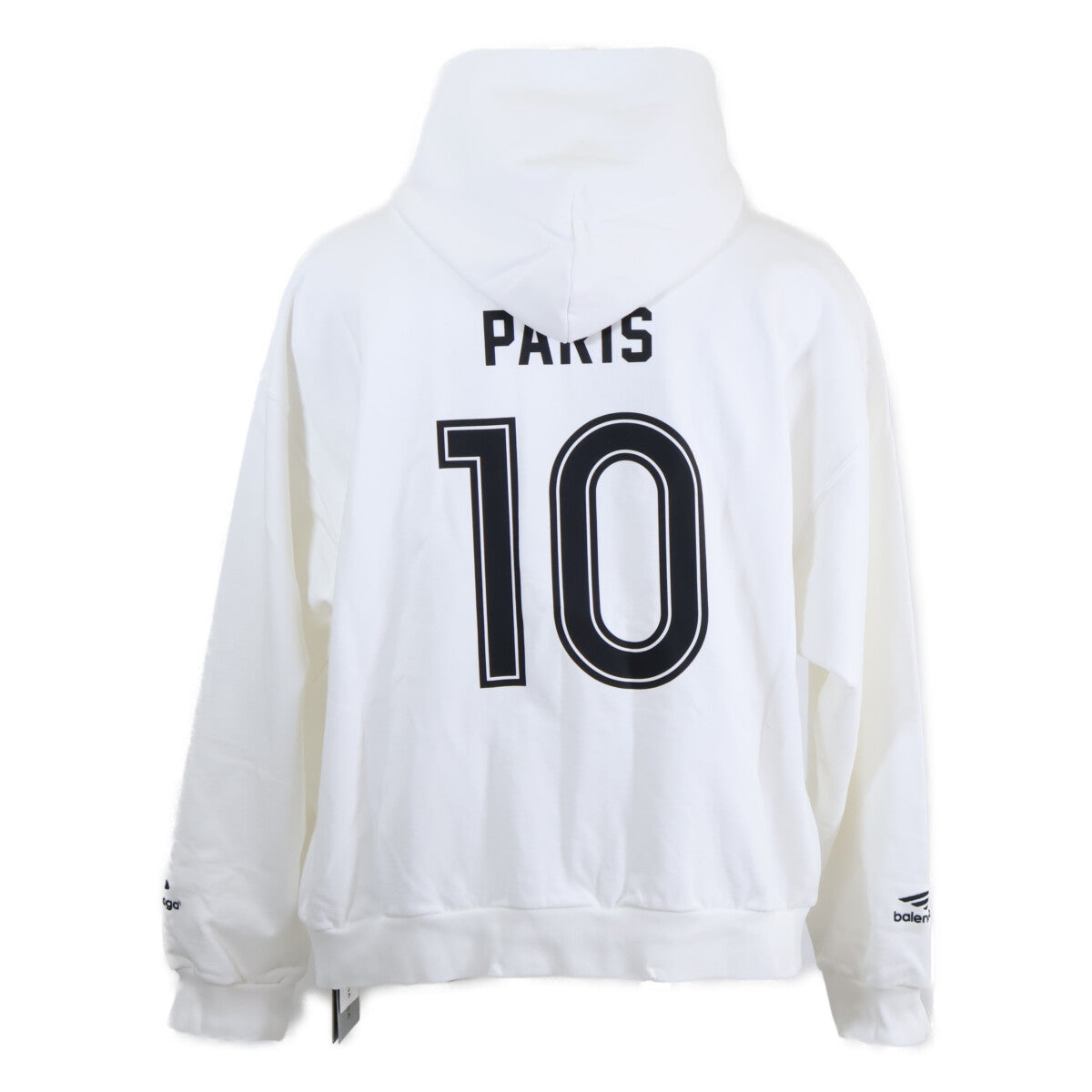 BALENCIAGA バレンシアガ 【新品同様/国内正規/23年製】744457 Soccer Paris Zip-Hoodie ジップアップ パーカー トップス