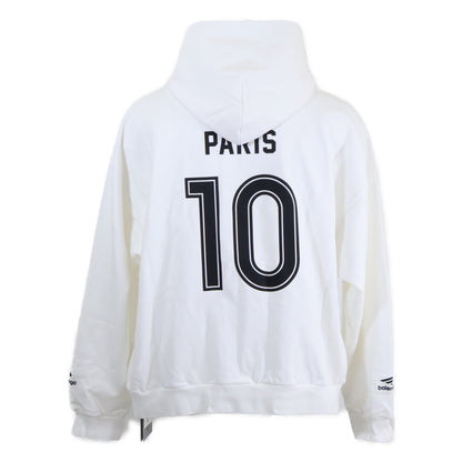 BALENCIAGA バレンシアガ 【新品同様/国内正規/23年製】744457 Soccer Paris Zip-Hoodie ジップアップ パーカー トップス