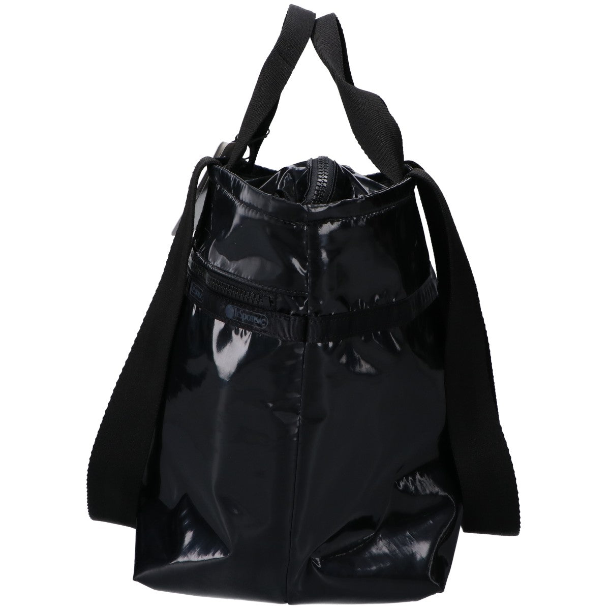 LESPORTSAC レスポートサック 1542 ブラックシャイン TWO HANDLE ZIP TOTE トートバッグ トートバッグ