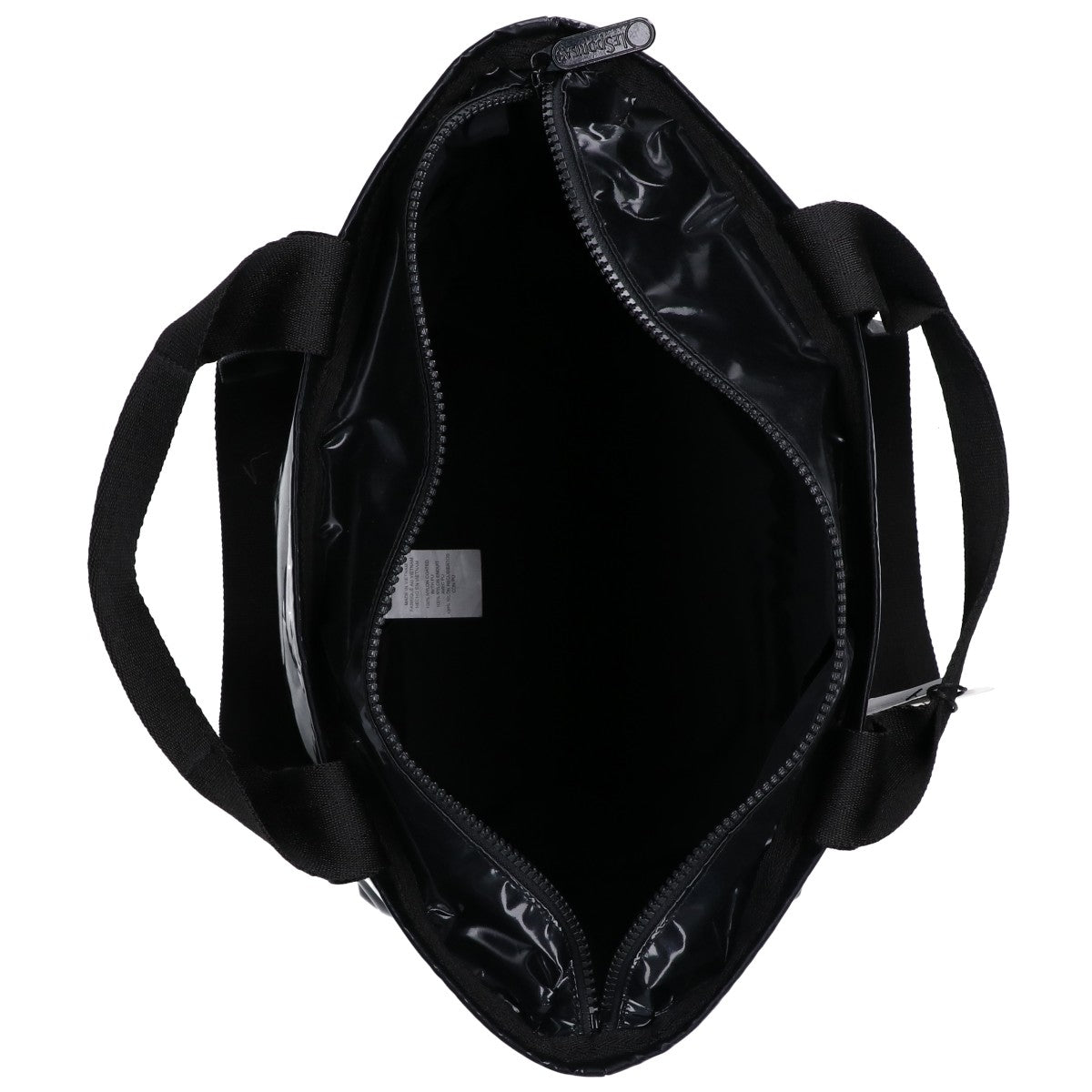 LESPORTSAC レスポートサック 1542 ブラックシャイン TWO HANDLE ZIP TOTE トートバッグ トートバッグ