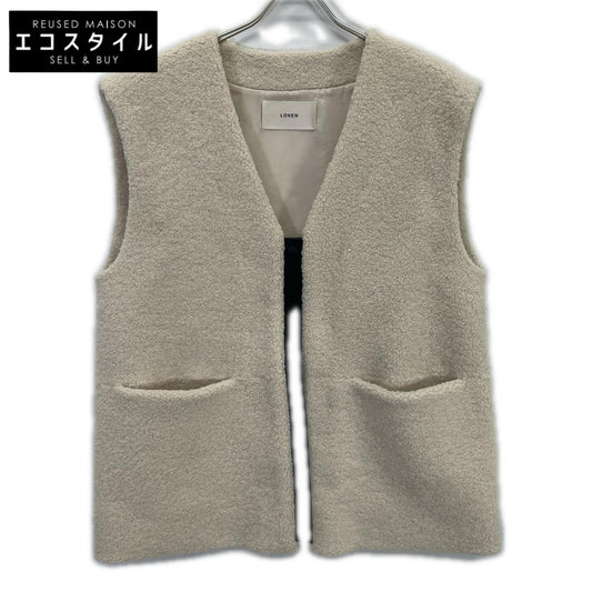 LOHEN ローヘン LH24A-JK054 24AW アイボリー ECO MOUTON GILET ボアジレベスト ベスト