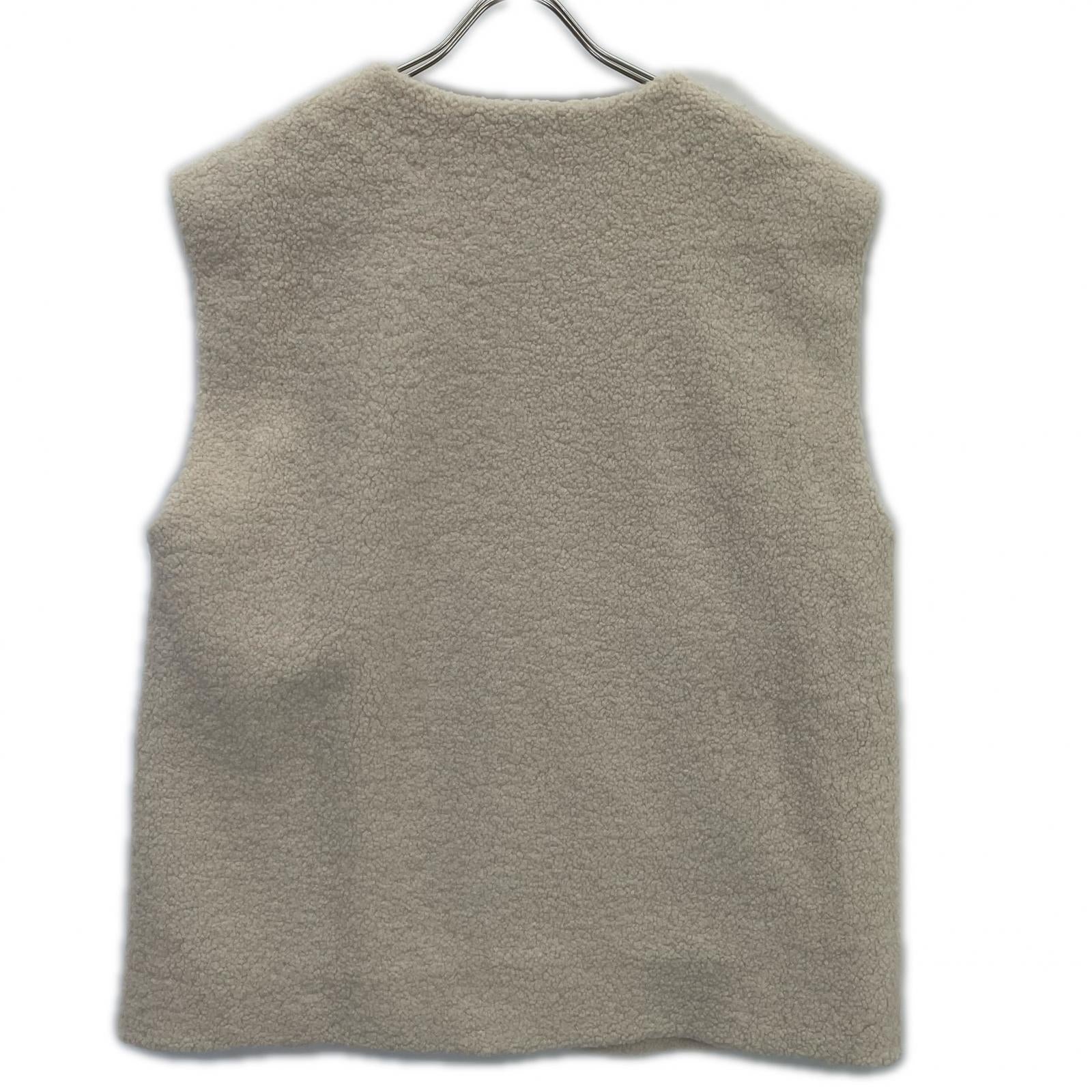LH24A-JK054 24AW ｱｲﾎﾞﾘｰ ECO MOUTON GILET ﾎﾞｱｼﾞﾚﾍﾞｽﾄ ベスト F レディース