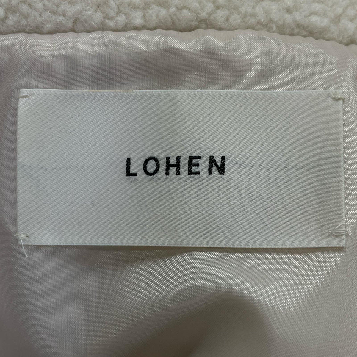 LOHEN ローヘン LH24A-JK054 24AW アイボリー ECO MOUTON GILET ボアジレベスト ベスト