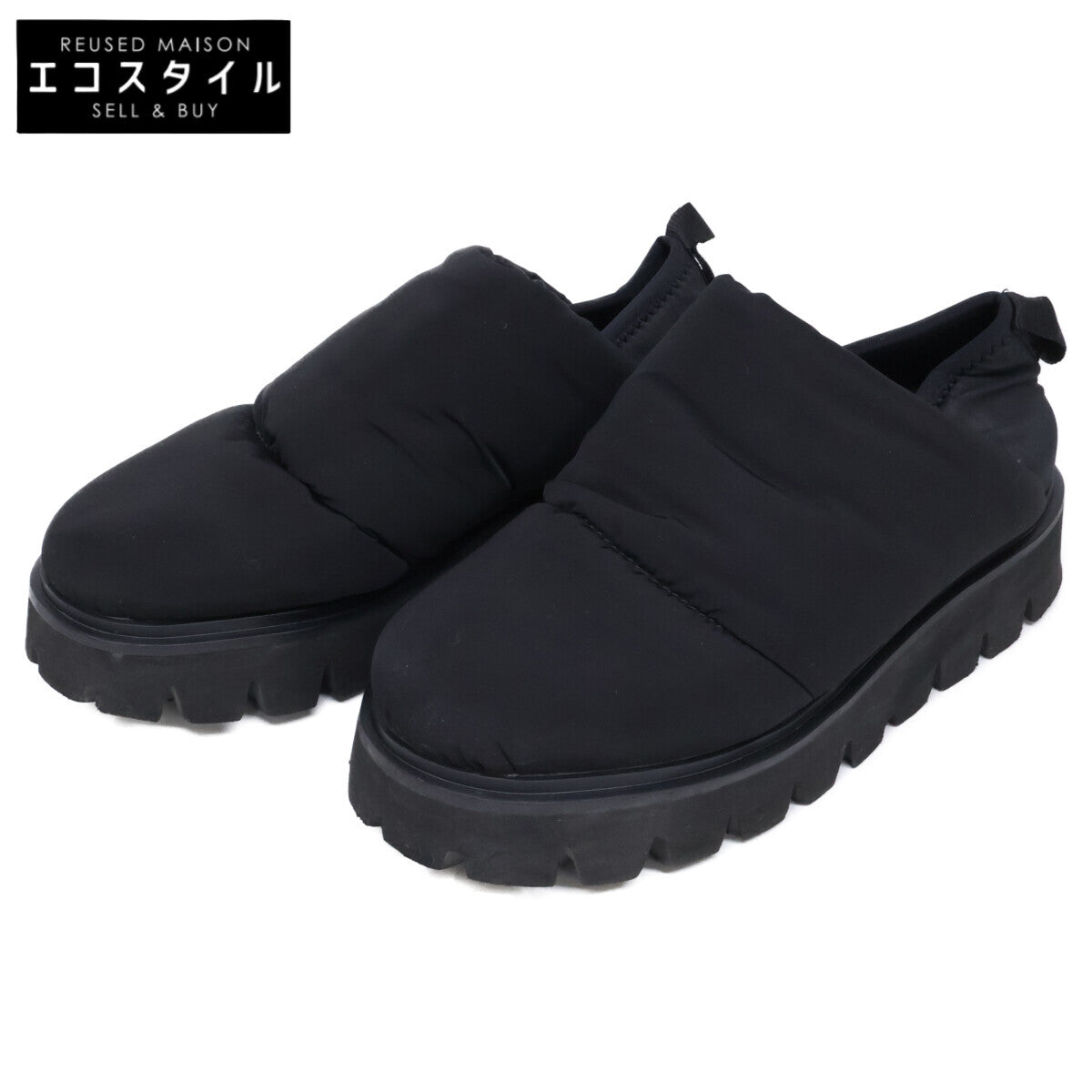 nagonstans Nylon 2-Way Platform Slip-On Shoes