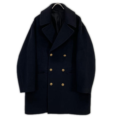 blurhms ブラームス 【ONLY ARK別注】BHS23F014-ARK ネイビー Wool Cashmere Pea Coat ウールカシミヤPコート コート