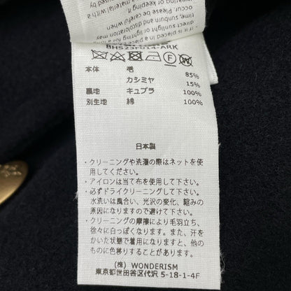 【ONLY ARK別注】BHS23F014-ARK ﾈｲﾋﾞｰ Wool Cashmere Pea Coat ｳｰﾙｶｼﾐﾔPｺｰﾄ コート 3 メンズ