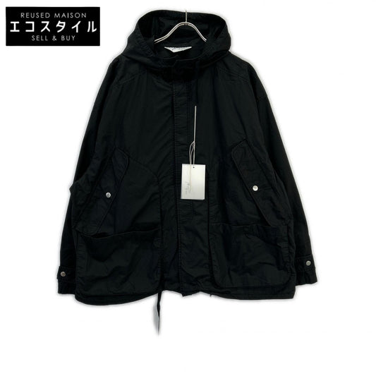 ANCELLM アンセルム 26SS ANC-SH91 ブラック HOODED FIELD SHIRT JACKET フィールドパーカー ジャケット