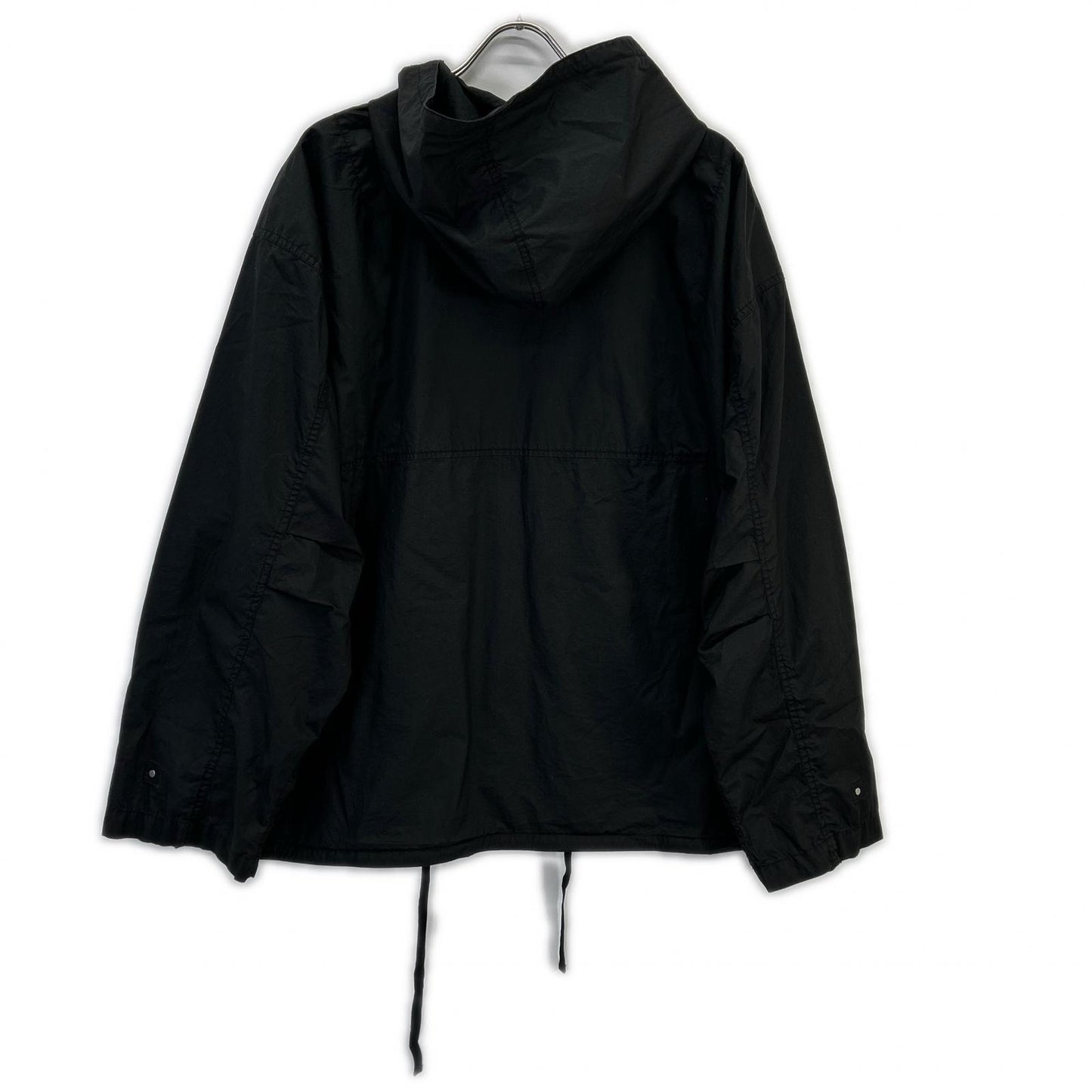 ANCELLM アンセルム 26SS ANC-SH91 黑色 HOODED FIELD SHIRT JACKET 连帽野战衬衫夹克