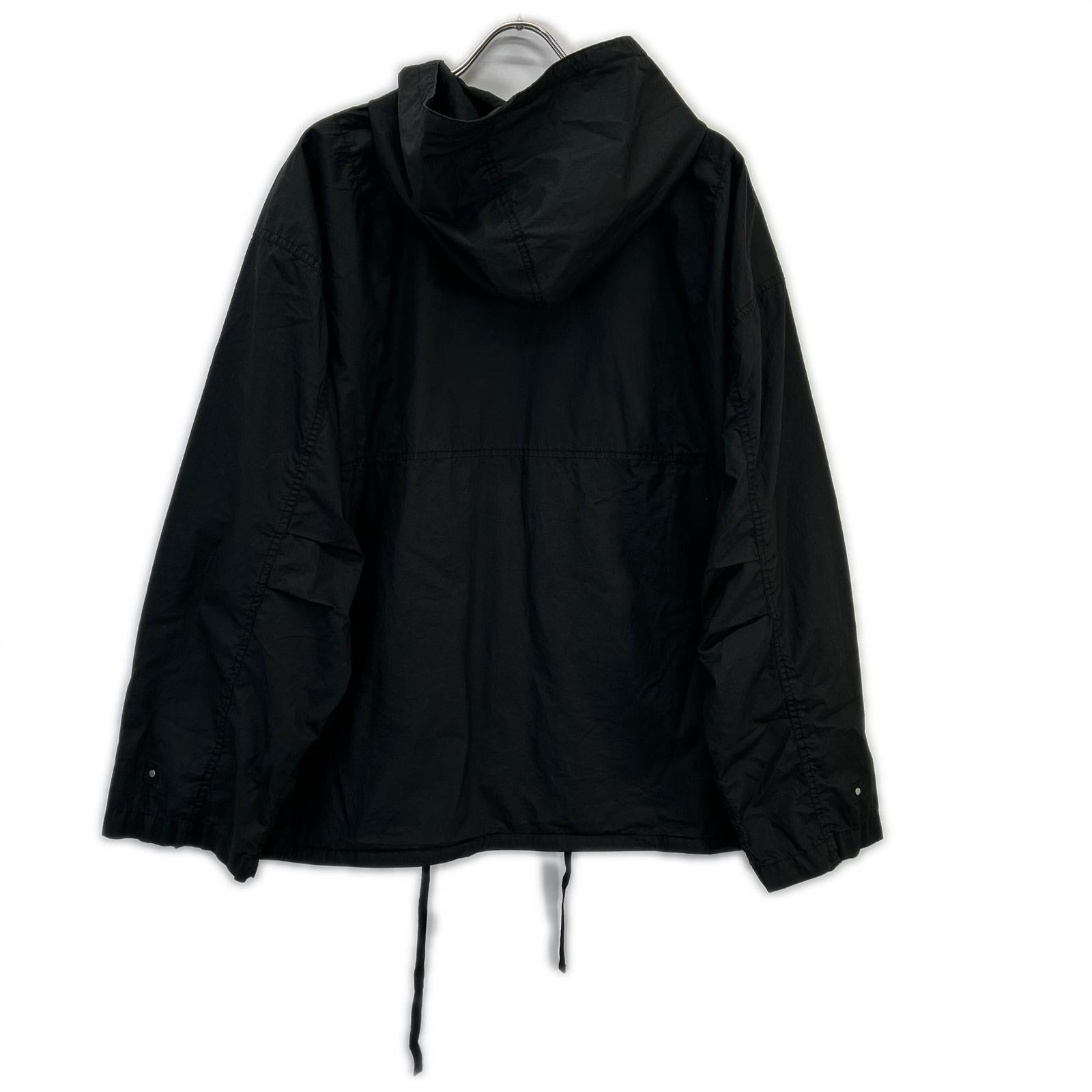 ANCELLM アンセルム 26SS ANC-SH91 黑色 HOODED FIELD SHIRT JACKET 连帽野战衬衫夹克