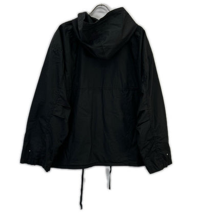 ANCELLM アンセルム 26SS ANC-SH91 黑色 HOODED FIELD SHIRT JACKET 连帽野战衬衫夹克